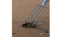 Beach Digging Rake Stainless Steel Digging Fork Rust Resistant Beachcombing Rake for Adults, Kids, Beach, Seaside, Mudflats
