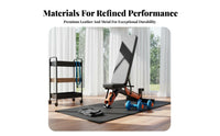 Stable Adjustable Weight Bench Heavy Duty Multi-Purpose Training Bench Space Saving Fitness Equipment High-Density Foam Padding for Men, Bodybuilders, Home Gym