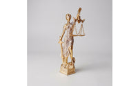 Lady Justice Statue Tabletop Lady Justice Figurine Textured for Bookshelf