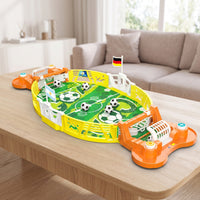 Interactive Tabletop Soccer with Launcher Mini Tabletop Soccer Game Compact Foosball Game Portable for Children, Families, Toddlers, Family Night, Party