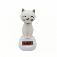 Cute Solar Dancing Cat Adorable Solar Bobblehead Lightweight Dancing Cat Figure Playful for Office Desk