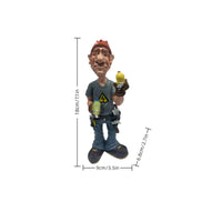 Tradesperson Figurine Caricature Cartoon Figurine Novelty for Desk, Tradespeople