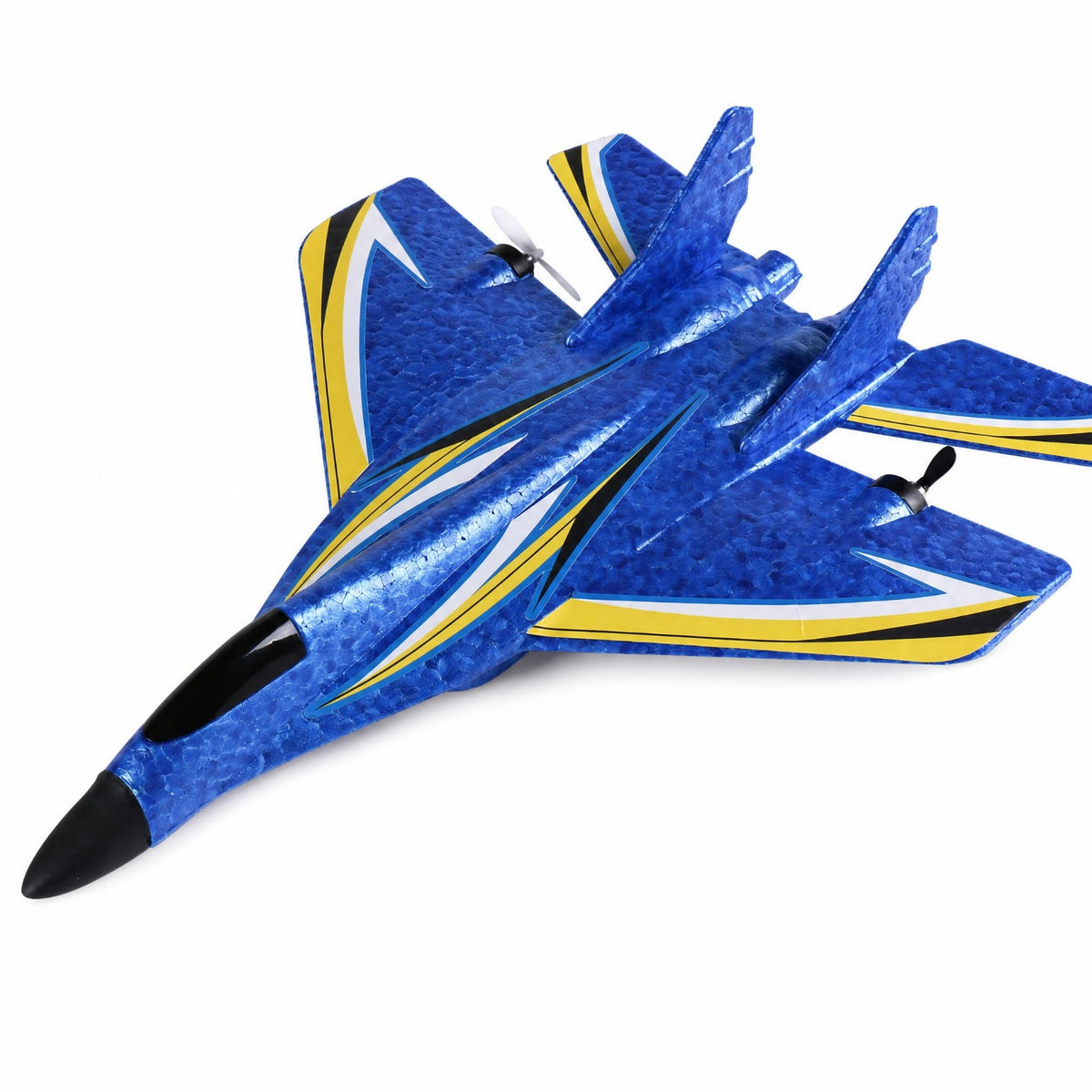 Fixed-Wing RC Glider with Twin-Motor Rechargeable Foam RC Airplane Hand-Held Foam Glider Lightweight for Beginners, Kids, Park