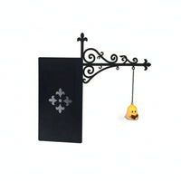 Vintage Bookshelf Lantern Rustic Wall-Mounted Lantern with Bracket Farmhouse Lamp Warm for Book Lovers