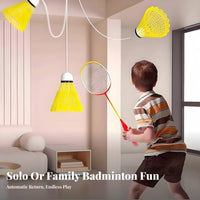 Return Badminton Practice Device Portable Indoor Badminton Training Aid Hanging Shuttlecock Instructor Easy Installation