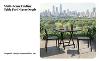 Foldable Design Square Folding Stand Space-Saving Fold-up Workstation space-efficient Size Portable Table Easy to stow for Apartment Dwellers, telecommuting Workers, Dorm Room, Bedroom, awaydoor, Street marketplace