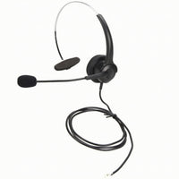 Over-the-Head Headset with Adjustable Extendable Audio Pickup Wired Single Ear Headset Hands-Unrestricted Professional for Office Workers, Call Centers