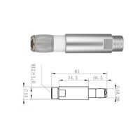 Precision Threading Air Bladder Clamp Double Seal Expanding Collet Aluminum Alloy Body Industrial Equipment Anti-Corrosion for Automation Technicians, Robotics Builders
