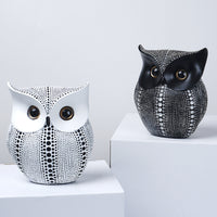 Owl Figurine Textured Owl Statue Decorative Sculpture for Collectors, Understated Decor Fans, Shelf, Bookshelf, Entryway