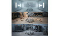 Spray Painting Worktable Heavy-Duty Spray Painting Table Rotating Paint Table for Workshops