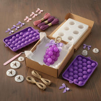 3D Molds Fruit Cluster Soap Making Kit Easy Demolding Crafting Supplies for Crafters, Parties