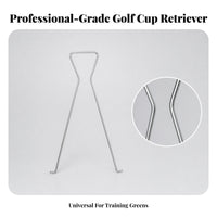 Stainless Steel Golf Cup Extractor with Wire Handle Heavy Duty Golf Cup Extractor for Greenskeepers, Groundskeepers, Putting Greens
