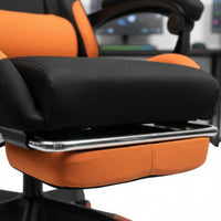 High Back Gaming Chair Color Block Design Gaming Chair with Footrest Headrest Supportive Office Furniture for Esports Participants, Streamers