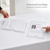 Acrylic Transparent Document Holder for A3/A4 Paper & Business Licenses