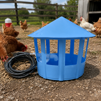 Automatic Chicken Waterer, Small Plastic Water Dispenser, Easy to Clean for Poultry