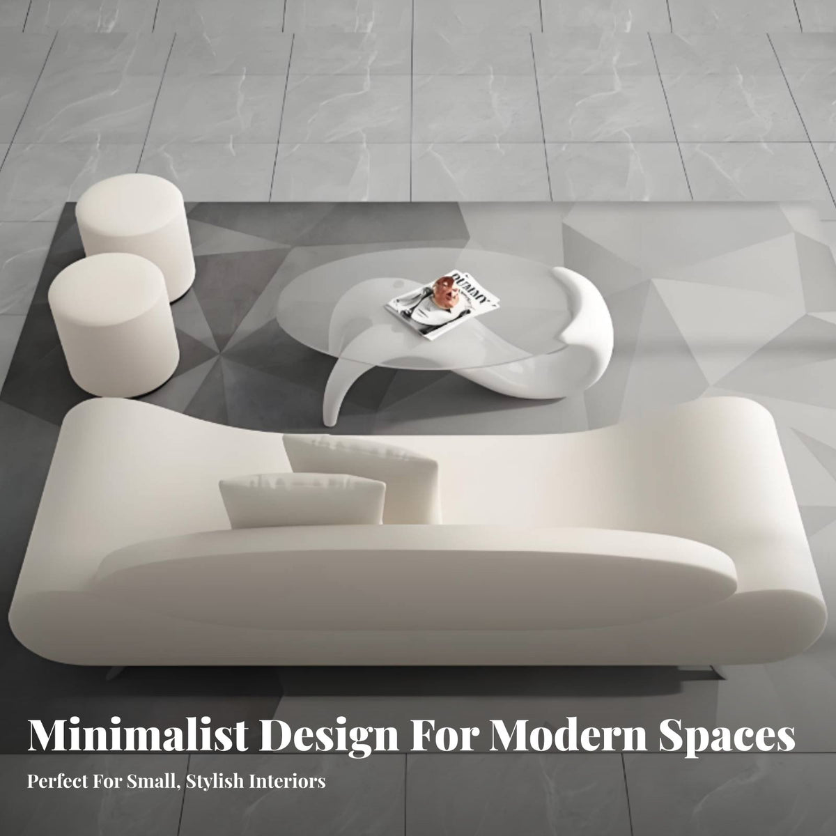 Minimalist aesthetic Curved Settee Space-Saving Design Loveseat distinctive Shape Small Couch Soft Texture for Apartment Dwellers, Interior Designers, Business Owners, Bedroom, salon, Reception Area, perusing alcove