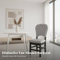 Cream aesthetic Upholstered rearrest Stool Modern Minimalist Design Dining Chair Fully Assembled Seating Furniture Easy to Assemble for Homeowners, Restaurant Owners, Interior Designers, Hotel, Living Room