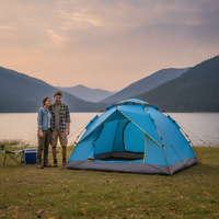 Portable Automatic Pop-Up Camping Tent for Outdoor Picnic and Hiking, Waterproof and Sun-Protected