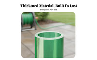 Green PVC Hose Flexible Water Hose Leak-Resistant Heavy Duty Water Pipe for Gardeners, Aquarium Hobbyists, Irrigation, Farm, Car Washing