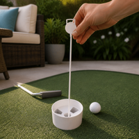 PGM Golf Putting Green Flagstick and Hole Cup Set
