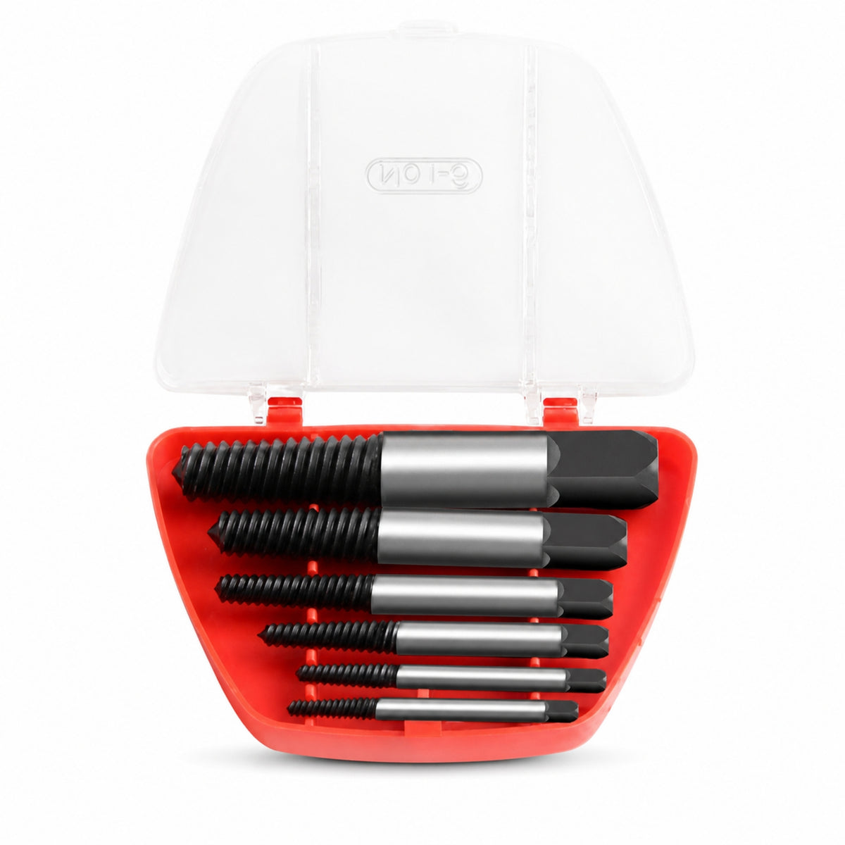 6 Pieces Broken Screw Extractor Set with Storage Case Multi-Size Screw Extractor Kit Compact Removal Tool Easy out for DIYers, Workshop, Plumbing