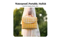 Moisture-Proof Foldable Checkered Mat Waterproof Outdoor Blanket Portable Picnic Sheet Lightweight for Beach&moveers, Families, Picnics, Camping, Beach, Travel
