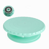 Cake Turntable Set Non-Slip Base Rotating Cake Stand Tool Kitchen-Approved-Grade Material Icing Piping Kit for Beginners, Birthday Parties