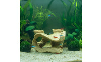 Natural-Looking Aquarium Corner Rock Hollow Aquarium Rock Cave Compact Aquatic Pet Hideout with Cave for Shrimp
