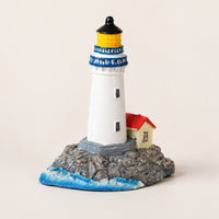 Resin Miniature Lighthouse Ornament Nautical Miniature Lighthouse Mediterranean Whimsical for Terrarium