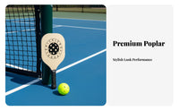 Long-Lasting Pickleball Paddle Non-Slip Grip Wooden Pickleball Paddle Lightweight for Beginners, Families, Recreational Play