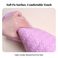 PU Leather Nail Pillow Washable Nail Art Hand Pillow Easy to Clean Manicure Arm Rest Cushion for Manicurists, Beauty School Students, Spas, Travel