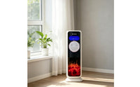 Sleep Mode Column Fan with Front Controls Tall Cooling and Warming Fan Upright Space-Saving for Bedroom, Living Room, Office