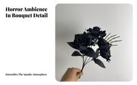 Halloween Gothic Flower Spray Lightweight Skeletal Hand Flower Arrangement Decor for Photo Props