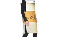 Coffee Cup Costume Full-Body Cup-Shaped Costume Rounded Cylindrical for Adults