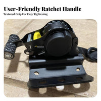 Heavy Duty Retractable Tie-down Strap Quick Release Retractable Ratchet Strap Safety Hooks for Movers, Campers, Roof Rack, Boating, Workshop
