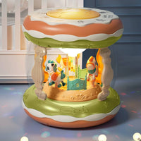Rotating Drum Toy Round Drum for Young Children, Infants, Playroom, Nursery