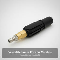 1/4 Inch Quick Connect Foam Nozzle Adjustable Spray Pattern High Pressure Foam Nozzle Heavy Duty Brass Power Washing Accessory