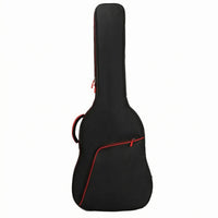 Black Padded Guitar Bag Zippered Musical Instrument Storage