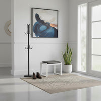 Modern Design Shoe Changing Bench Multi-Purpose Upholstered Shoe Changing Stool Space-Saving Household Furniture Soft Padded Seat for Families, Homeowners, Apartment Dwellers, Entryway, Hallway, Mudroom, Living Room