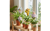 4 Pieces Resin Fairy Figurines with Stake Decorative Plant Stakes with Fairy Figures Whimsical Resin Plant Stakes for Enclosed Glass Gardens
