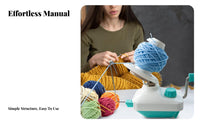Hand-Crank Yarn Winder Portable Manual Yarn Ball Winder Easy to Use Knitting Supply for Knitters, Crocheters