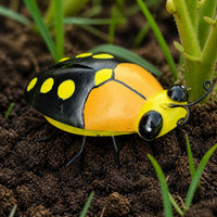 Metal Ladybug Garden Wall Decor Sculpture Outdoor Yard Art Ornament