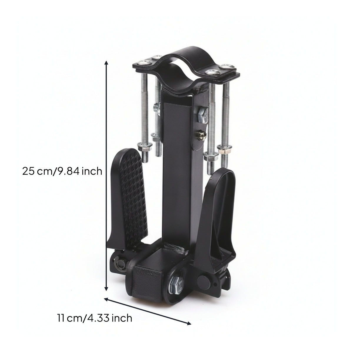 Anti-Slip Footrests with Bracket Universal Foldable Foot Pegs Long-Lasting Footrest with Mounting Bracket Space-Saving for Commuters