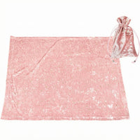 Small Stars and Moons Divination Cloth Tablecloth Drawstring Pouch Velvet Divination Cloth Soft Surface Starry Sky Tablecloth for Divination Fans