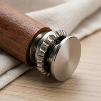 Wooden Massage Head Silver-Toned Acupoint Massage Head Wooden Pressing Tip Long-Lasting Handheld Acupoint Massager Lightweight