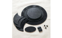 Easy to Install Drum Quiet Practice Kit Thick Foam Quiet Drum Pad Kit Stable Placement Cymbal Muffler Pads Compatible with Acoustic and Electronic Drums for Studio