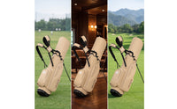 Golf Stand Bag Seven-Compartment Golf Bag with Stand Double Strap for Walking Golfers, Driving Range