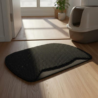 Easy to Clean Cat Litter Mat Paw-Friendly Cat Litter Trapping Mat Soft on Paws Safe Plastic Safe