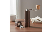 Hand Crank Coffee Mill All-Metal Frame Hand Crank Coffee Grinder Manual Burr Grinder Sturdy Wood Handle Kitchen Appliance