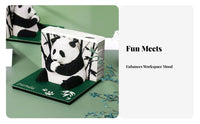 Creative Gift 3D Panda Memo Pad Decorative Ornament Panda Paper Carving Block Multifunctional for Adults, Kids, Home, Study Room, Bookshelf